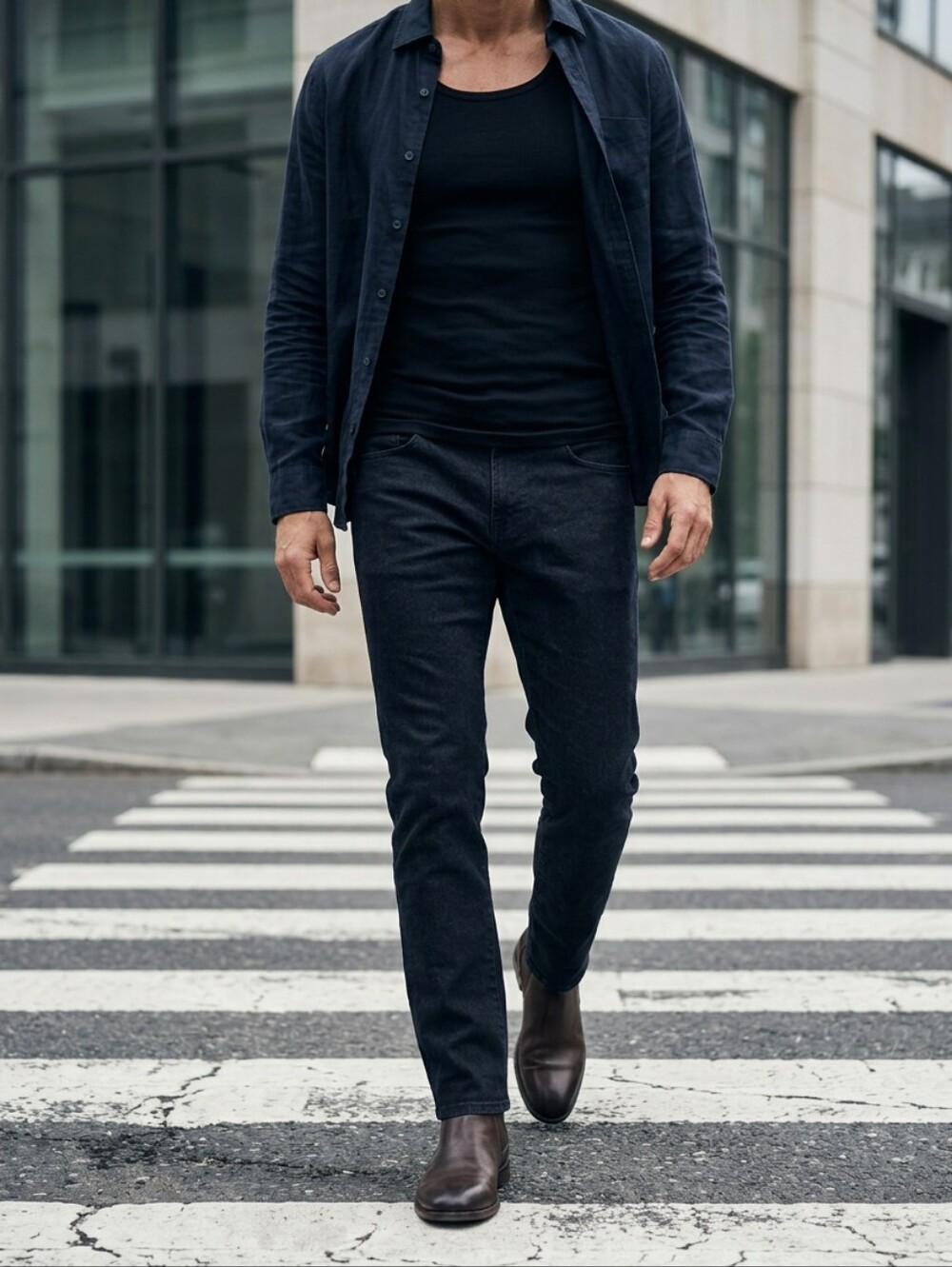 Adriano Goldschmeid SZ 34 Tellis SUD Jean Sueded Sateen Modern Slim Stretch